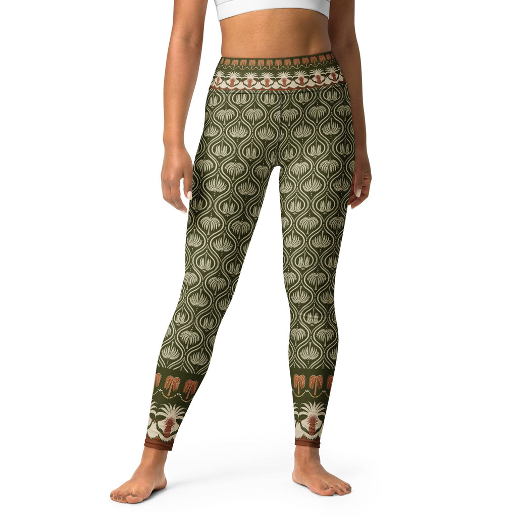 Boho Palm Yoga Leggings