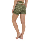 Boho Palm Yoga Shorts