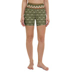 Boho Palm Yoga Shorts
