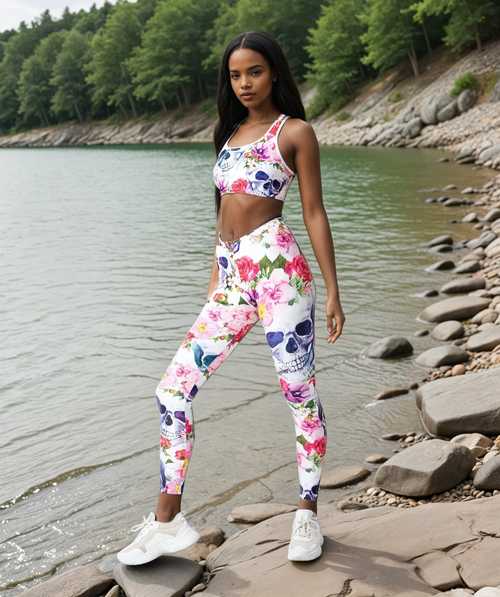 Boho Skull Leggings