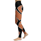 Bold Cut Outs Medium Brown Yoga Leggings