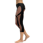 Bold Naked Leg Print Capris