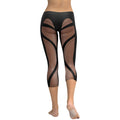 Bold Naked Leg Print Capris