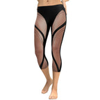 Bold Naked Leg Print Capris