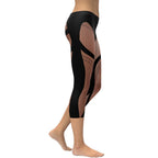 Bold Naked Leg Print Capris