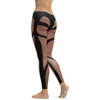 Bold Naked Leg Print Leggings