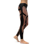 Bold Naked Leg Print Leggings