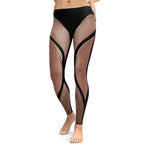 Bold Naked Leg Print Leggings