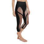 Bold Naked Leg Print Yoga Capris