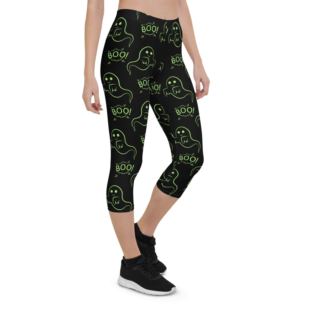 Boo Halloween Ghost Capris