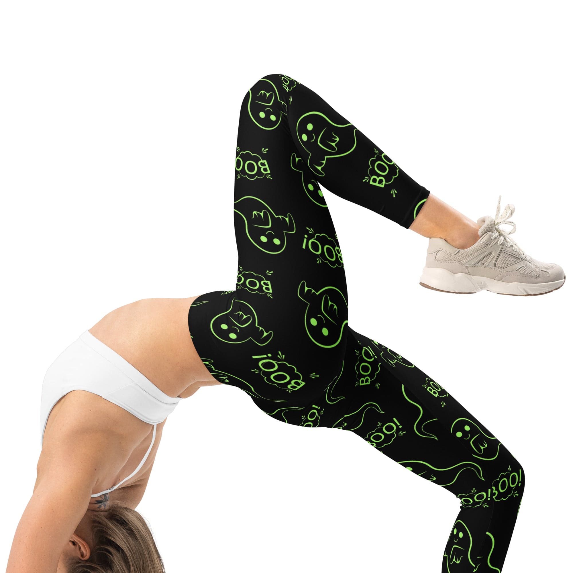 Boo Halloween Ghost Leggings
