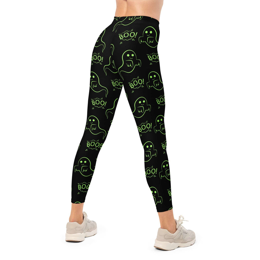 Boo Halloween Ghost Leggings