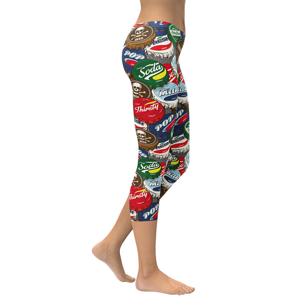 Bottle Caps Capris