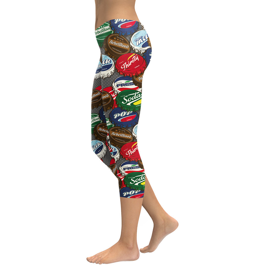 Bottle Caps Capris
