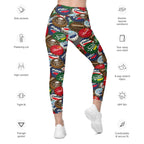 Bottle Caps Leggings With Pockets