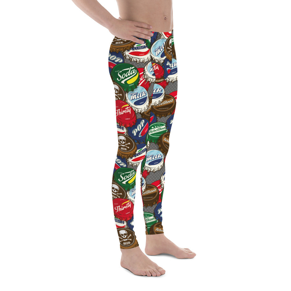 Bottle Caps Men's Leggings