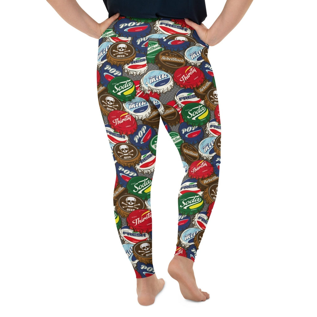 Bottle Caps Plus Size Leggings