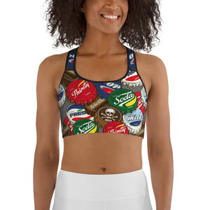 Bottle Caps Sports Bra