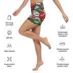 Bottle Caps Yoga Shorts