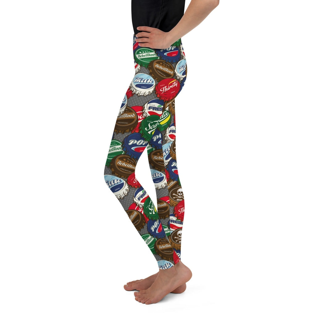 Bottle Caps Youth Leggings