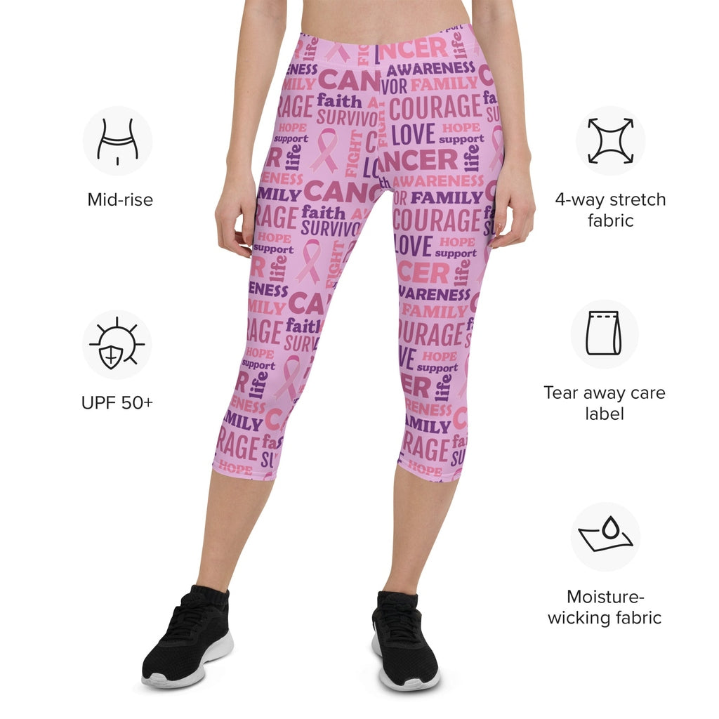 Breast Cancer Awareness Capris
