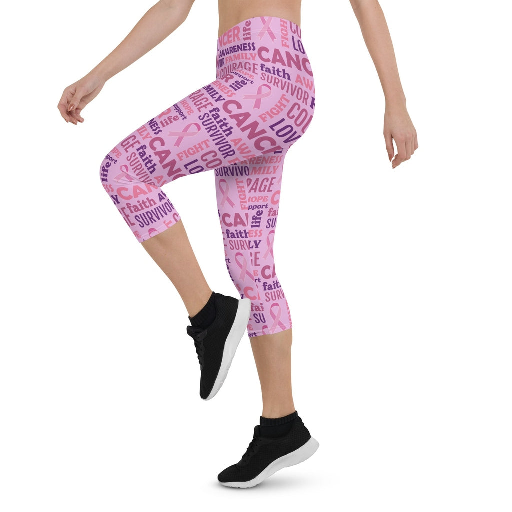 Breast Cancer Awareness Capris