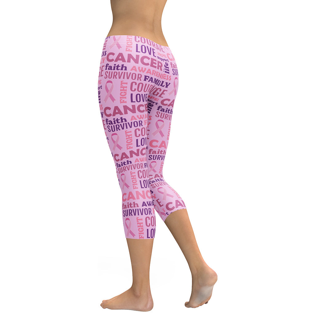 Breast Cancer Awareness Capris