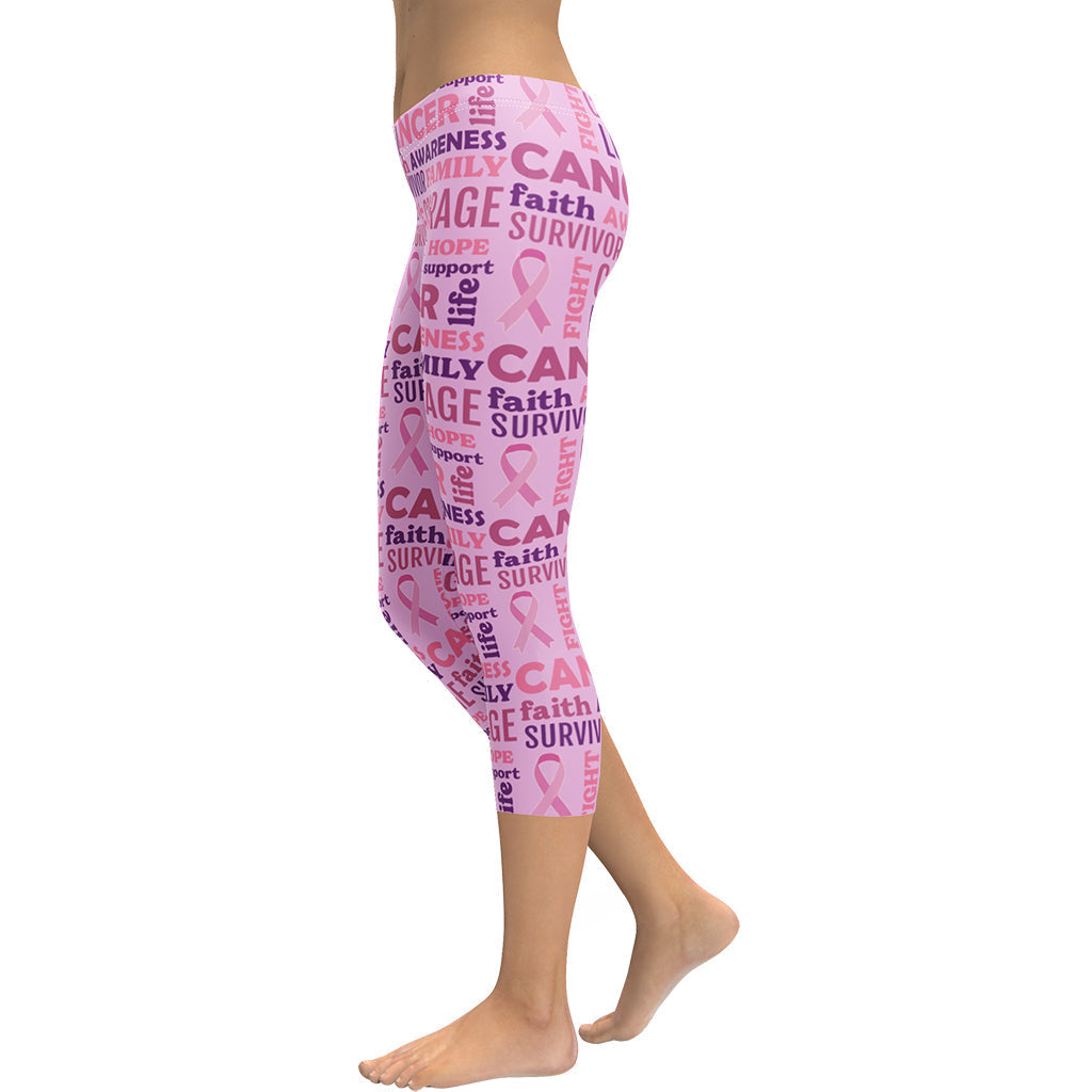 Breast Cancer Awareness Capris