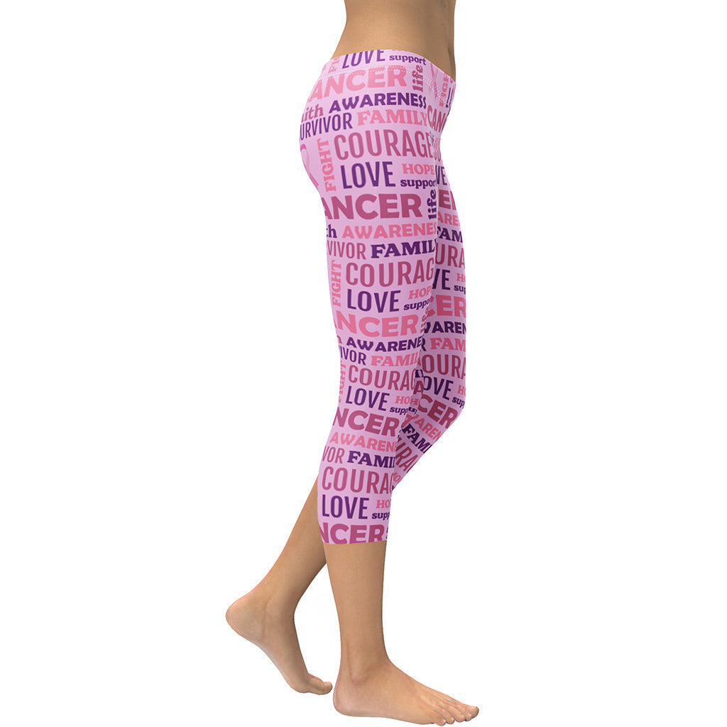 Breast Cancer Awareness Capris