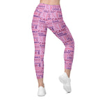 Breast Cancer Awareness Crossover Leggings With Pockets