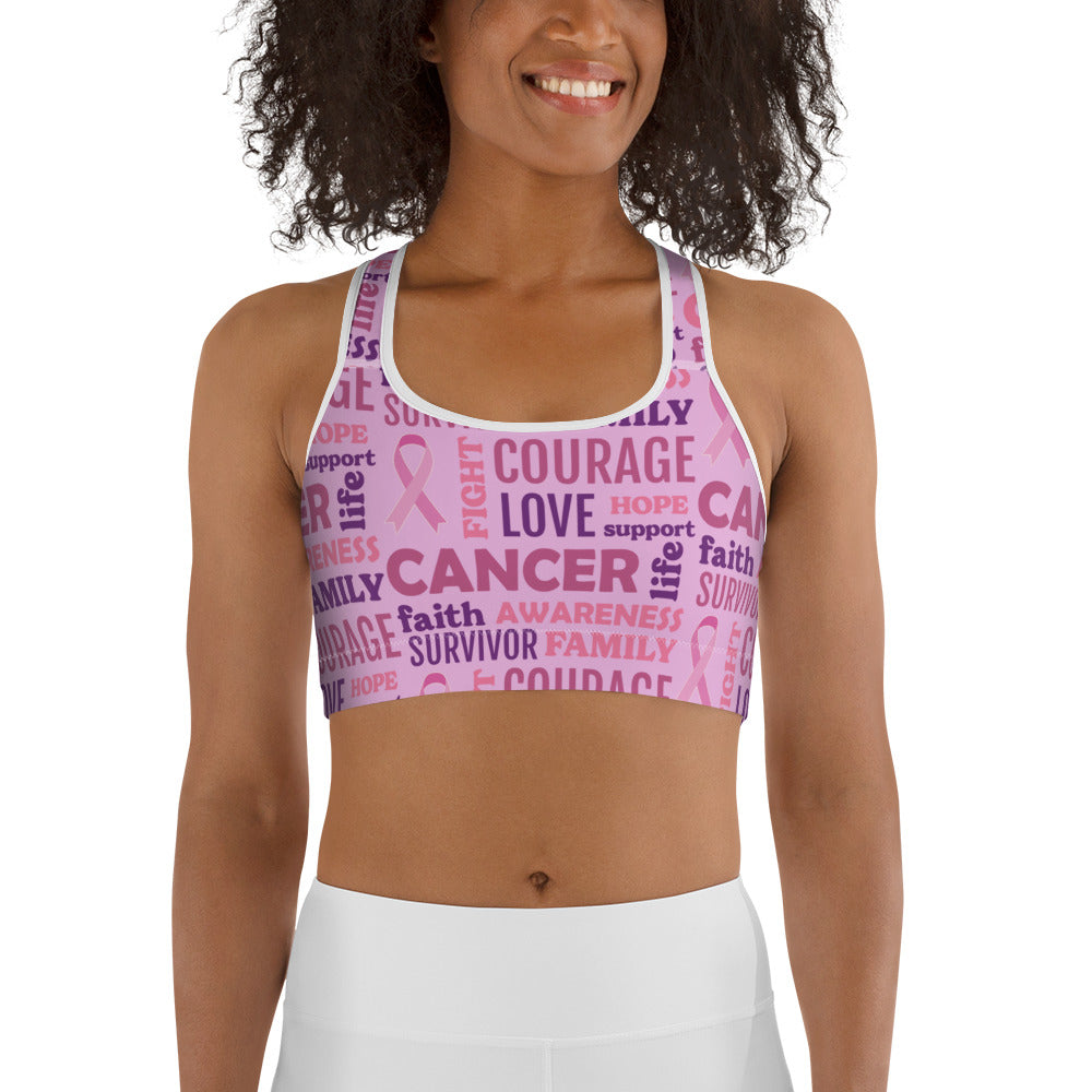 Breast Cancer Awareness Sports Bra