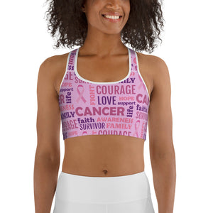 Breast Cancer Awareness Sports Bra