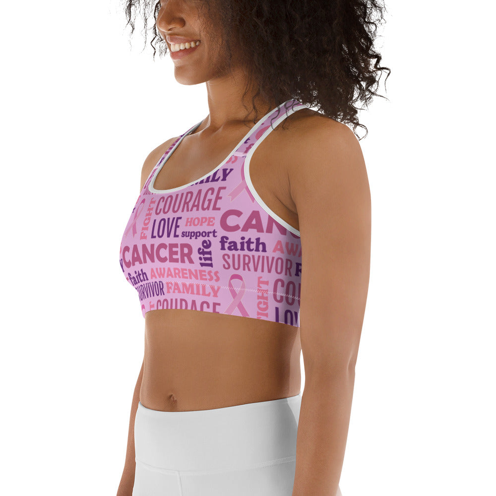 Breast Cancer Awareness Sports Bra