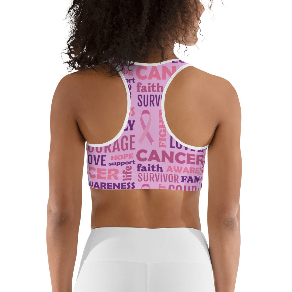 Breast Cancer Awareness Sports Bra