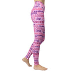 Breast Cancer Awareness Yoga Leggings
