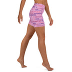 Breast Cancer Awareness Yoga Shorts