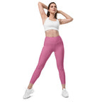 Bubblegum Pink Leggings With Pockets