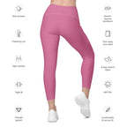 Bubblegum Pink Leggings With Pockets