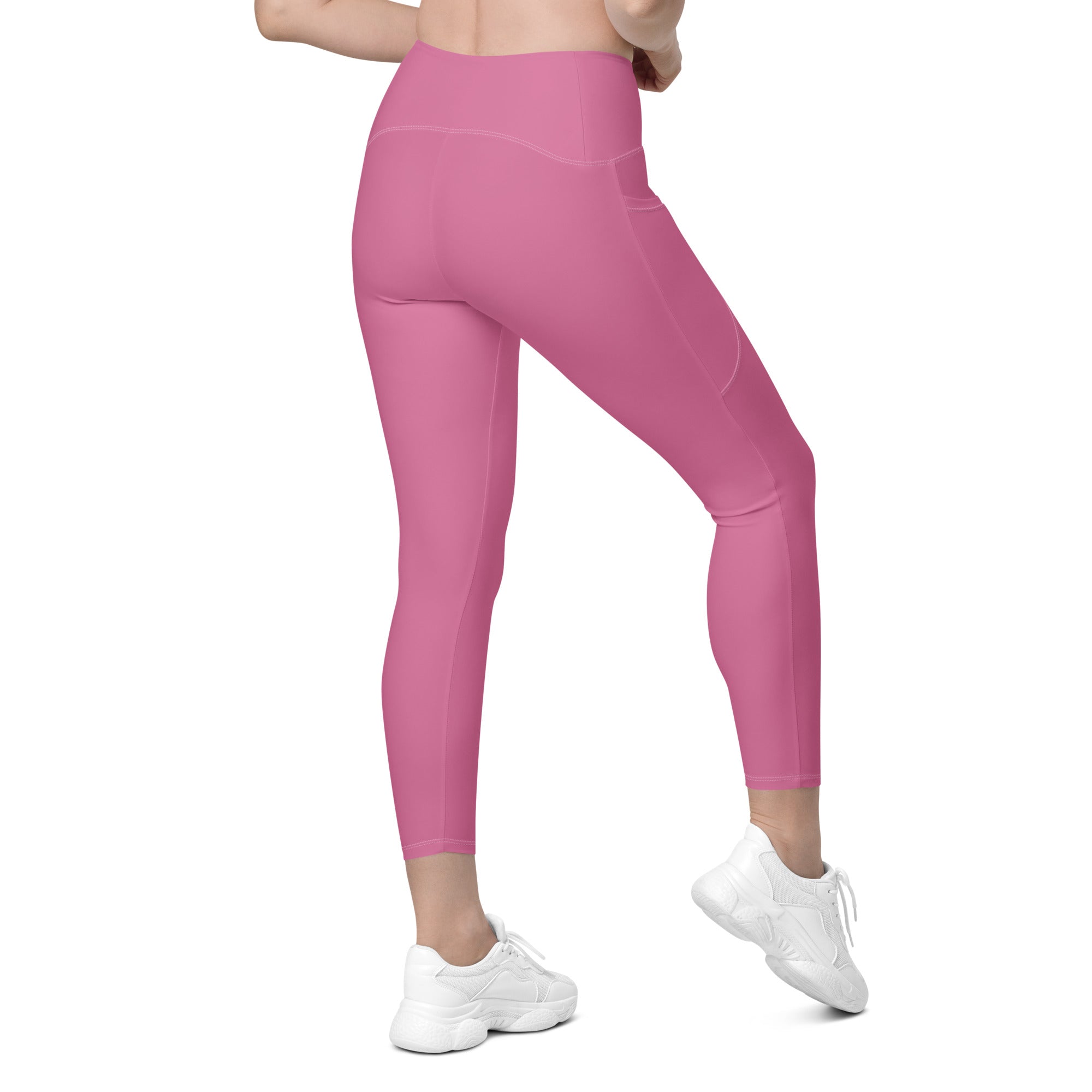 Bubblegum Pink Leggings With Pockets