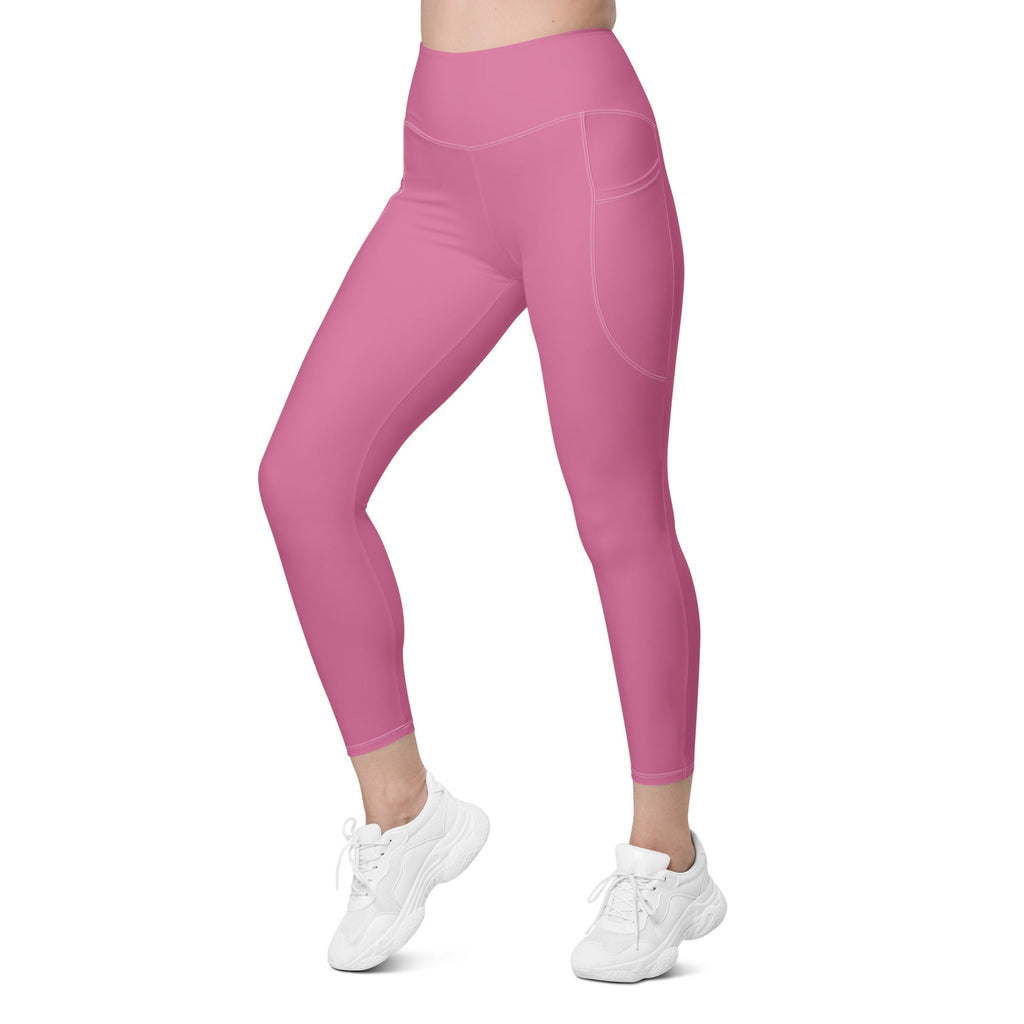 Bubblegum Pink Leggings With Pockets