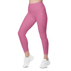 Bubblegum Pink Leggings With Pockets