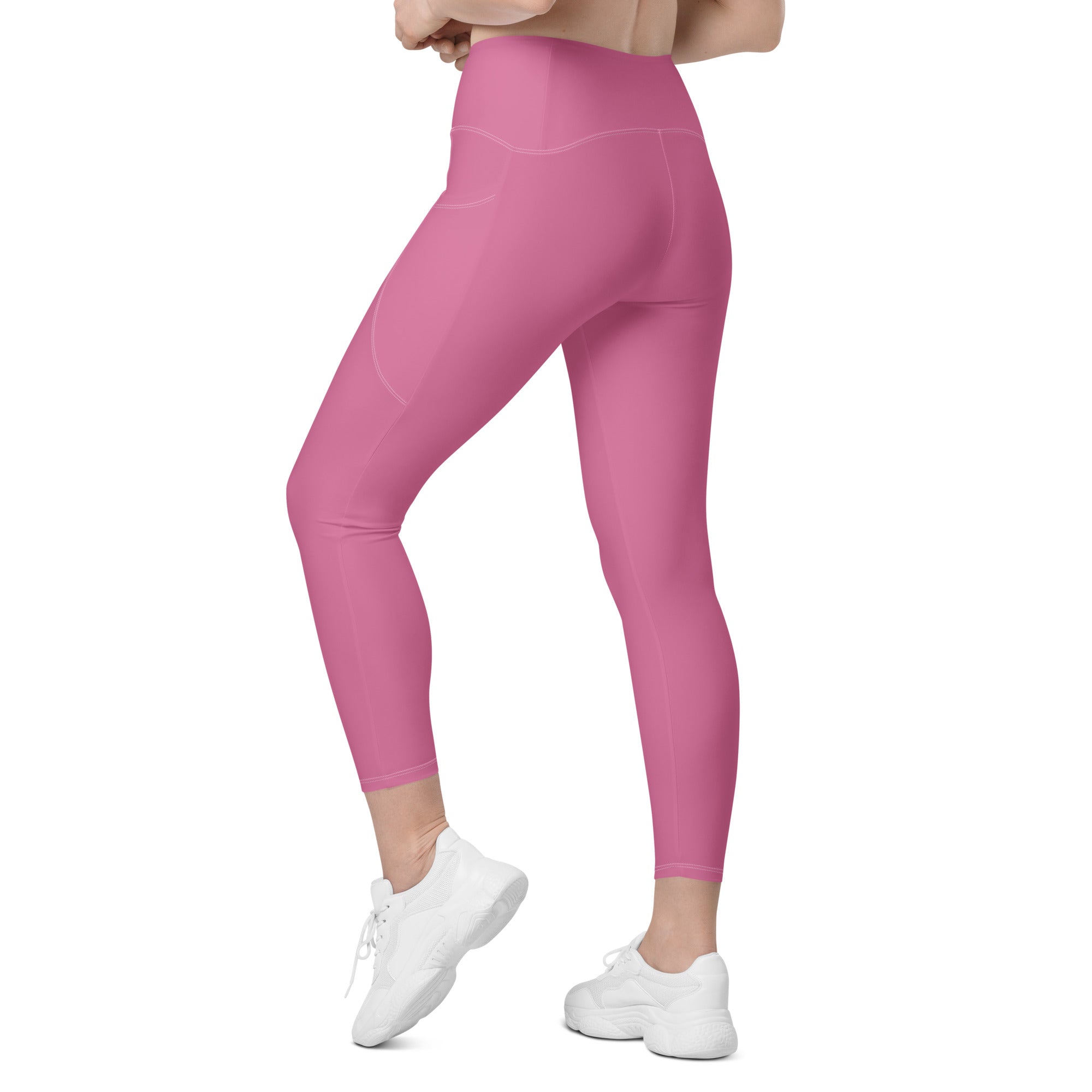 Bubblegum Pink Leggings With Pockets