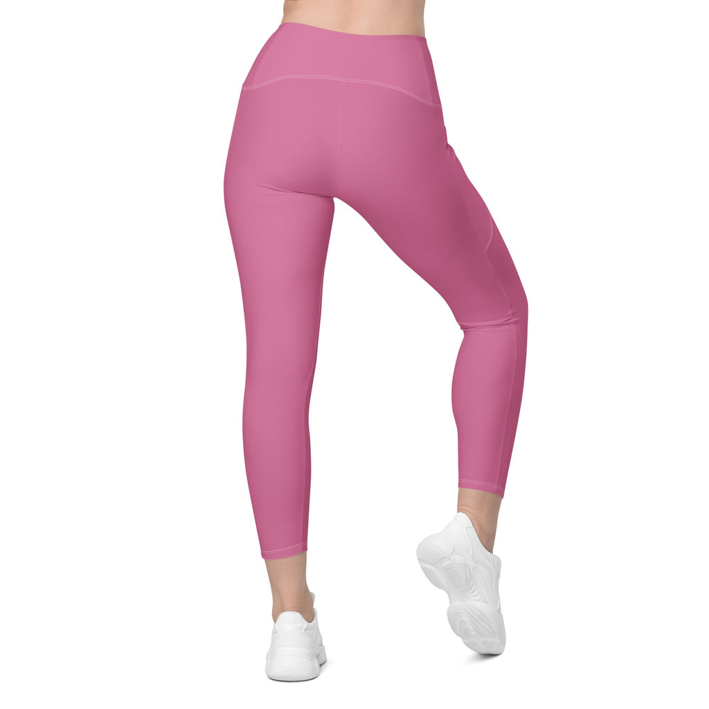 Bubblegum Pink Leggings With Pockets