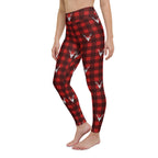 Buffalo Reindeer Print Yoga Leggings