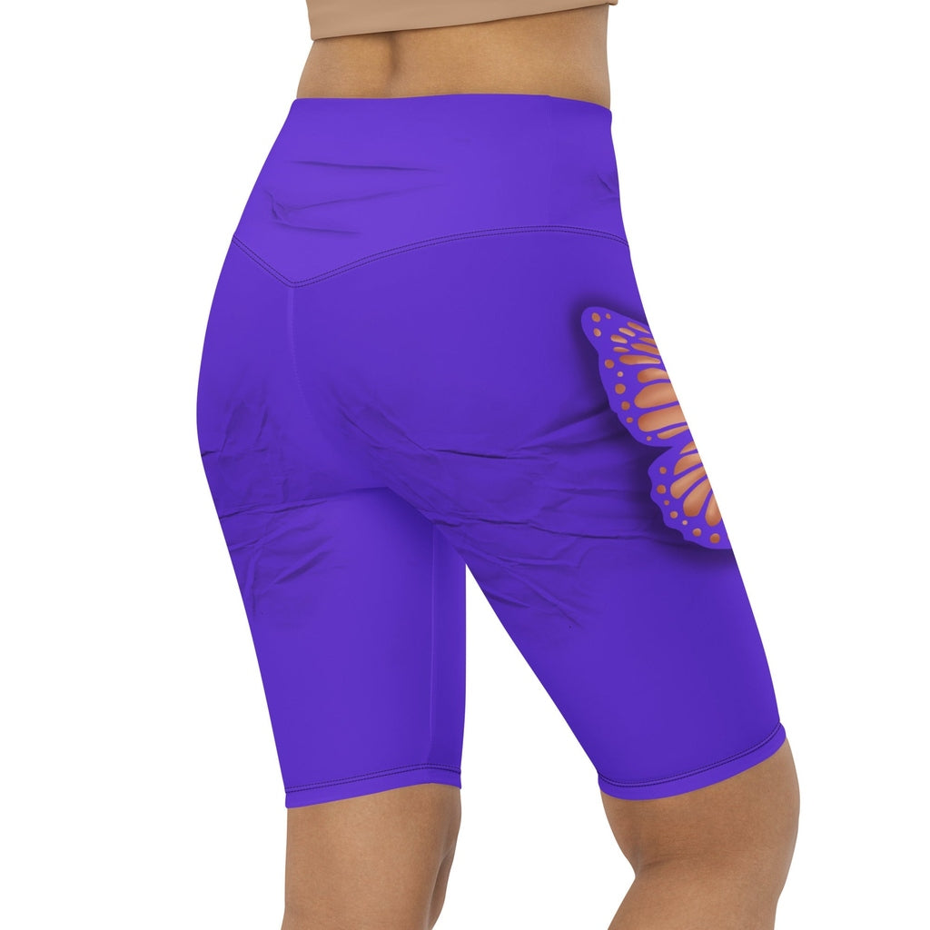 Butterfly Cut Out Biker Shorts