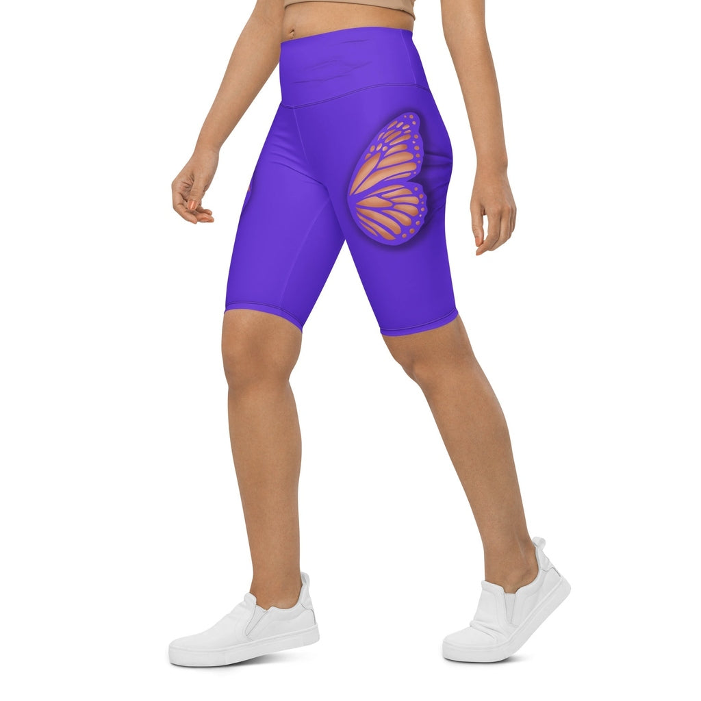Butterfly Cut Out Biker Shorts