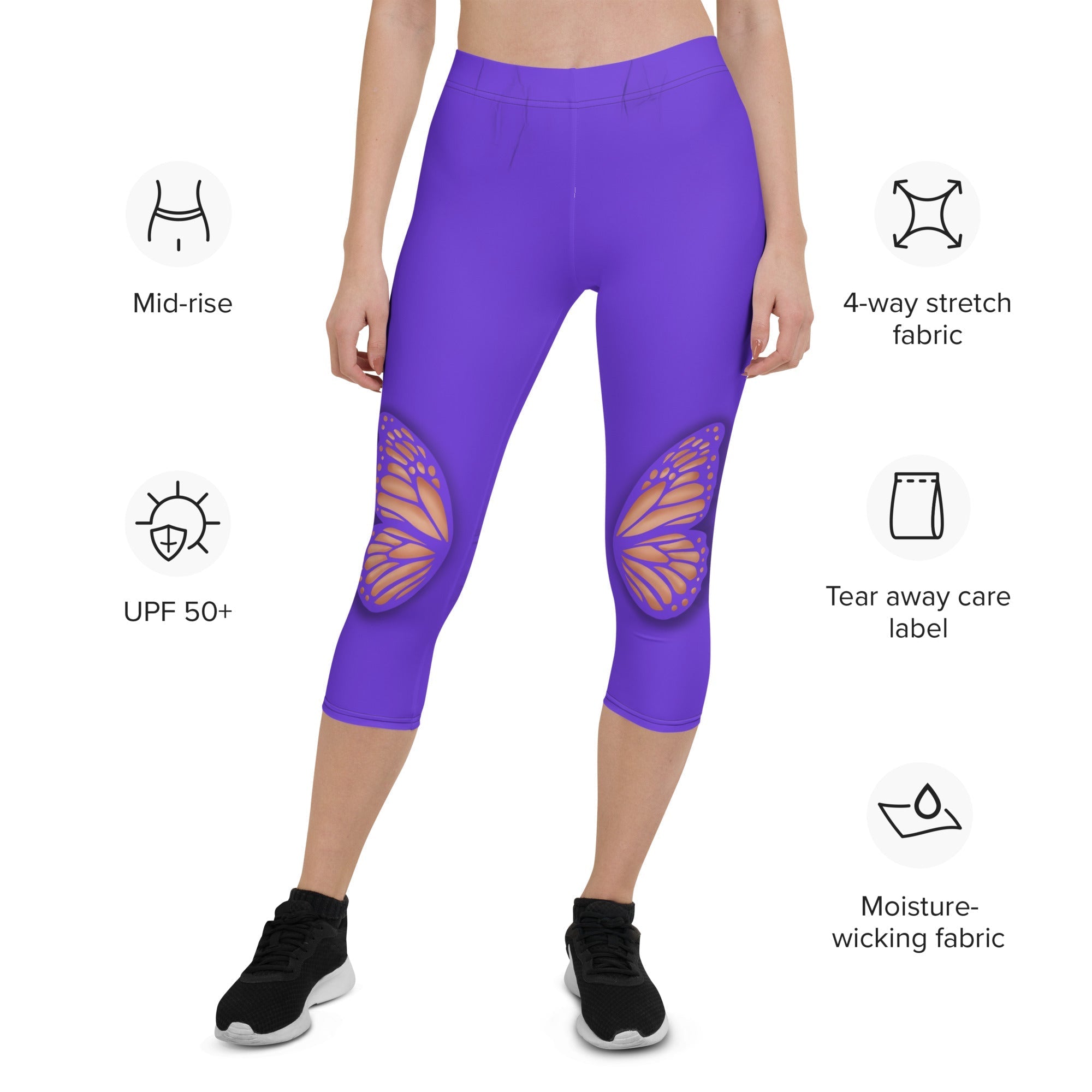 Butterfly Cut Out Capris