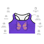 Butterfly Cut Out Sports Bra