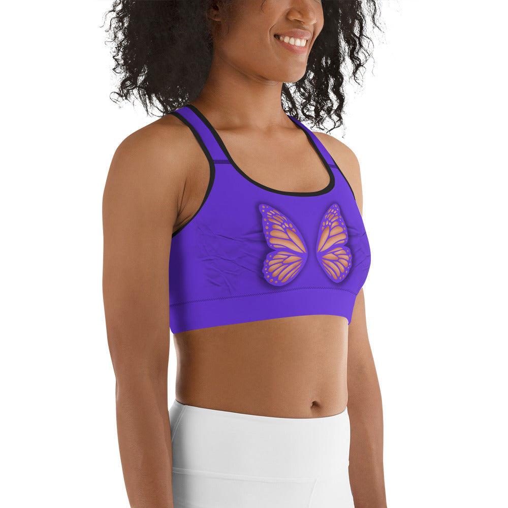Butterfly Cut Out Sports Bra
