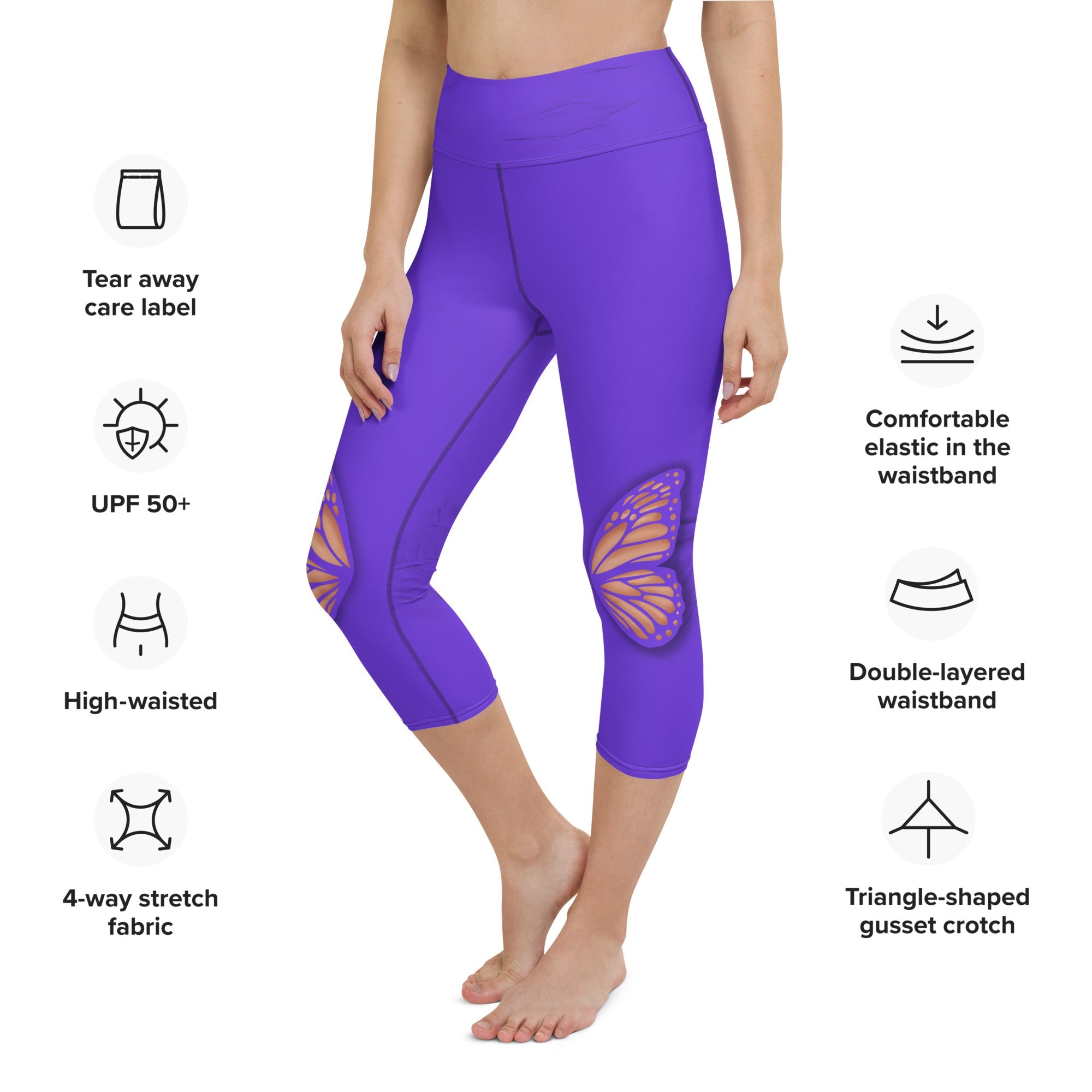 Butterfly Cut Out Yoga Capris